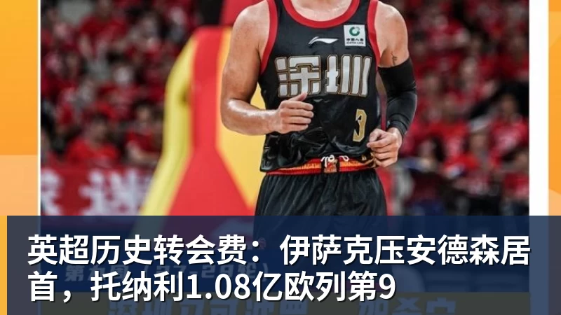 JS金沙英超历史转会费：伊萨克压安德森居首，托纳利1.08亿欧列第9
