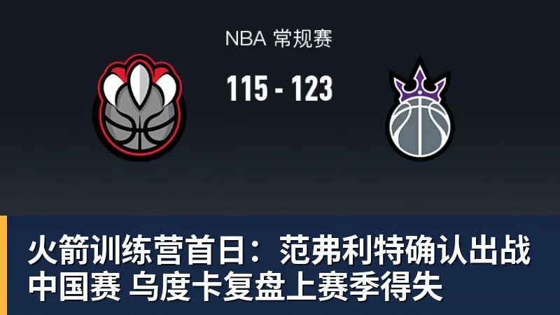 火箭训练营首日:范弗利特确认出战中国赛 乌度卡复盘上赛季得失